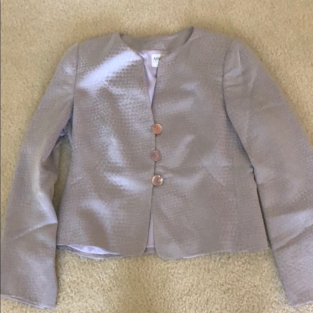ARMANI collezioni lavendar jacket.
